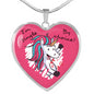 Valentine Unicorn | Luxury Necklace | Heart Pendant