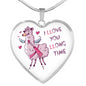 Llama Love Necklace | Luxury Necklace | Heart Pendant