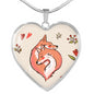 Valentine Fox Couple | Luxury Necklace | Heart Pendant