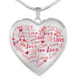 Love Necklace | Luxury Necklace | Heart Pendant Transparent