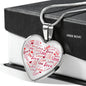Love Necklace | Luxury Necklace | Heart Pendant Transparent