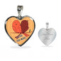 Cute loving Bird Couple | Luxury Necklace | Heart Pendant