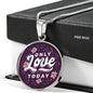 Only Love Today | Luxury Necklace | Circle Pendant