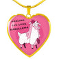 Llama Bride Necklace | Luxury Necklace | Heart Pendant