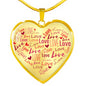 Love Necklace | Luxury Necklace | Heart Pendant Transparent