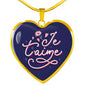 Je T'aime | Luxury Necklace | Heart Pendant
