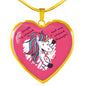 Valentine Unicorn | Luxury Necklace | Heart Pendant
