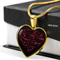 Love Necklace Dark | Luxury Necklace | Heart Pendant