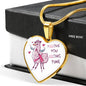 Llama Love Necklace | Luxury Necklace | Heart Pendant