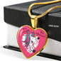 Valentine Unicorn | Luxury Necklace | Heart Pendant