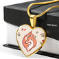 Valentine Fox Couple | Luxury Necklace | Heart Pendant