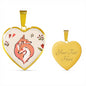 Valentine Fox Couple | Luxury Necklace | Heart Pendant