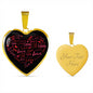 Love Necklace Dark | Luxury Necklace | Heart Pendant