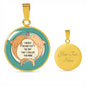 Cute Loving Dolphin Couple | Luxury Necklace | Circle Pendant