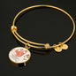 Valentine Fox Couple | Luxury Bangle | Circle Pendant