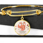 Valentine Fox Couple | Luxury Bangle | Circle Pendant