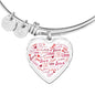 Love Bangle | Luxury Bangle | Heart Pendant