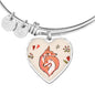 Valentine Fox Couple | Luxury Bangle | Heart Pendant