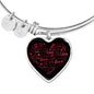 Love Bangle Dark | Luxury Bangle | Heart Pendant
