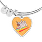Pug Unicorn Bangle | Luxury Bangle | Heart Pendant