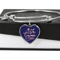Je T'aime | Luxury Bangle | Heart Pendant