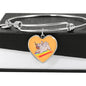 Pug Unicorn Bangle | Luxury Bangle | Heart Pendant