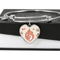 Valentine Fox Couple | Luxury Bangle | Heart Pendant