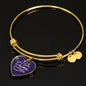 Je T'aime | Luxury Bangle | Heart Pendant