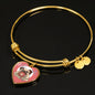 Donut Pug Bangle | Luxury Bangle | Heart Pendant