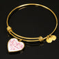Love Bangle | Luxury Bangle | Heart Pendant