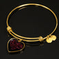 Love Bangle Dark | Luxury Bangle | Heart Pendant