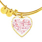 Love Bangle | Luxury Bangle | Heart Pendant
