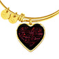 Love Bangle Dark | Luxury Bangle | Heart Pendant