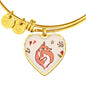 Valentine Fox Couple | Luxury Bangle | Heart Pendant