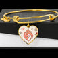 Valentine Fox Couple | Luxury Bangle | Heart Pendant