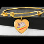Pug Unicorn Bangle | Luxury Bangle | Heart Pendant