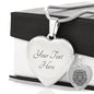 Lion Mandala Necklace | Luxury Necklace | Engraved Heart Pendant