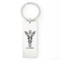 Giraffe Mandala | Stainless Steel Rectangle Keychain