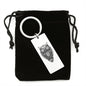 Owl Mandala | Stainless Steel Rectangle Keychain