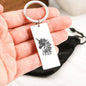 Unicorn Mandala | Stainless Steel Rectangle Keychain