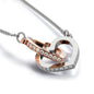 Interlocking Heart Necklace | To Daughter from Mom | You Will Always Have Me