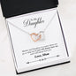 Interlocking Heart Necklace | To Daughter from Mom | You Will Always Have Me