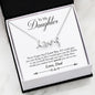 Scripted Love Necklace | To Daughter from Dad | I Love You