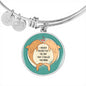 Cute Loving Dolphin Couple | Luxury Bangle | Circle Pendant