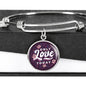 Only Love Today | Luxury Bangle | Circle Pendant