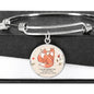 Valentine Fox Couple | Luxury Bangle | Circle Pendant
