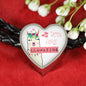 You Are Llamazing Bracelet | Double-wrapped Leather Bracelet | Heart Charm