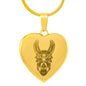 Llama Mandala Necklace | Luxury Necklace | Engraved Heart Pendant