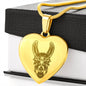 Llama Mandala Necklace | Luxury Necklace | Engraved Heart Pendant