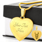 Llama Mandala Necklace | Luxury Necklace | Engraved Heart Pendant